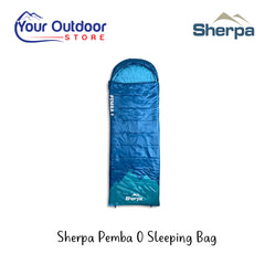 Sherpa Pemba 0 Sleeping Bag | Hero Image Showing All Logos And Titles.