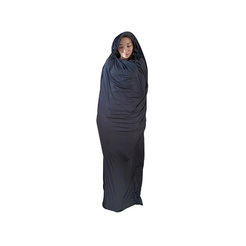 Black | Sherpa Thermolite Sleeping Bag Liner Image Showing No Logos Or Titles.