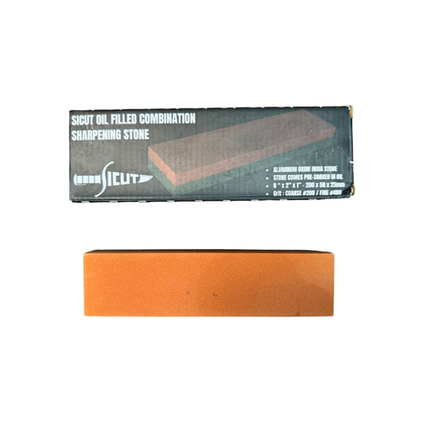 Sicut Combination Sharpening Stone Coarse #200 Fine #400 | Image Showing No Logos Or Titles.
