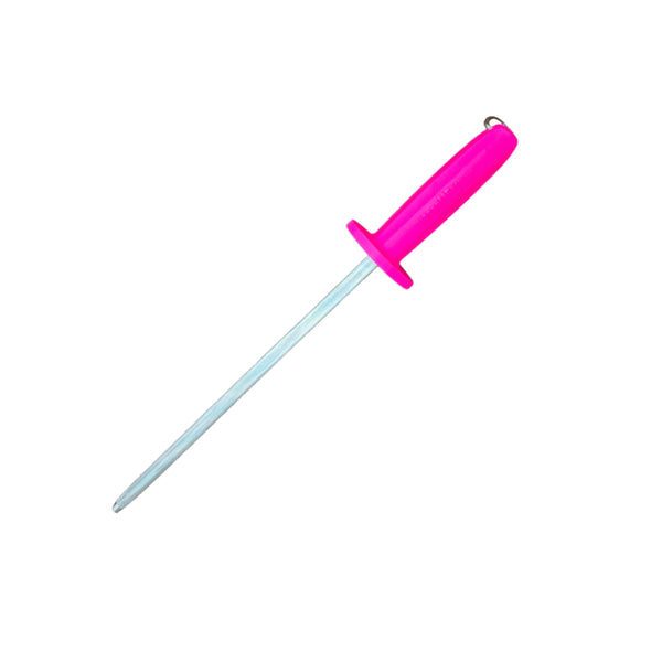 Hot Pink | Sicut Sharpening Steel Medium Cut 10'' Image Showing No Logos Or Titles.