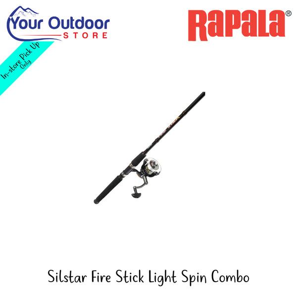 Silstar Fire Stick Light Spin Combo | Hero Image Showing All Logos And Titles.