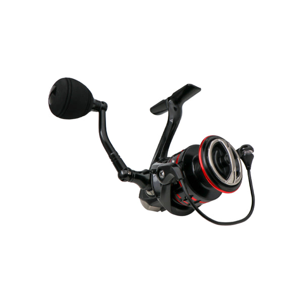 Black And Red | Silstar Sarina Spin Reel Image Showing No Logos Or Titles.
