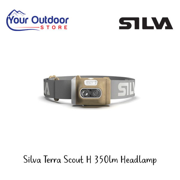 Silva Terra Scout H 350lm Headlamp | Hero Image Showing All Logos And Titles.