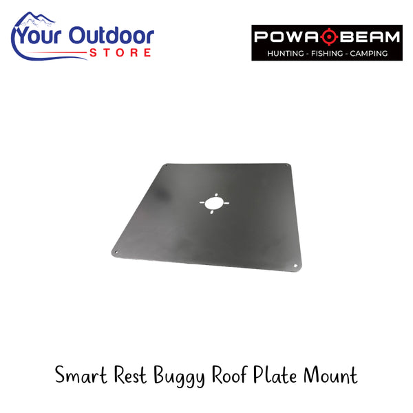 Smart Rest Buggy Roof Plate Mount | Hero Image Showing Al Logos And Titles.