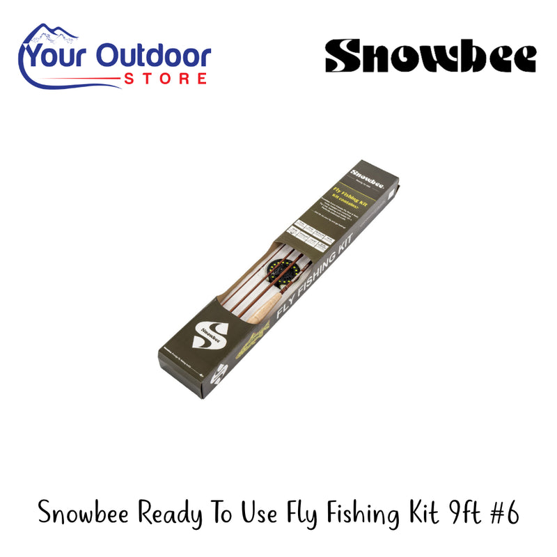 Snowbee Ready To Use Fly Fishing Kit | Hero Image Showing All Logos And Titles.