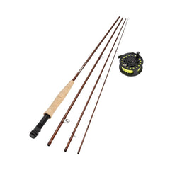 Snowbee Ready To us Fly Fishing Kit | Image Showing Rod, And Pre-Spooled Reel Out Of The Box.