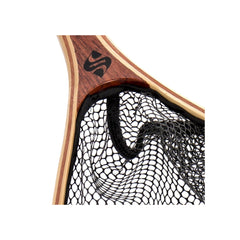 Small | Snowbee Wooden Landing Net Image Showing Close Up View Of The Mesh Netting.