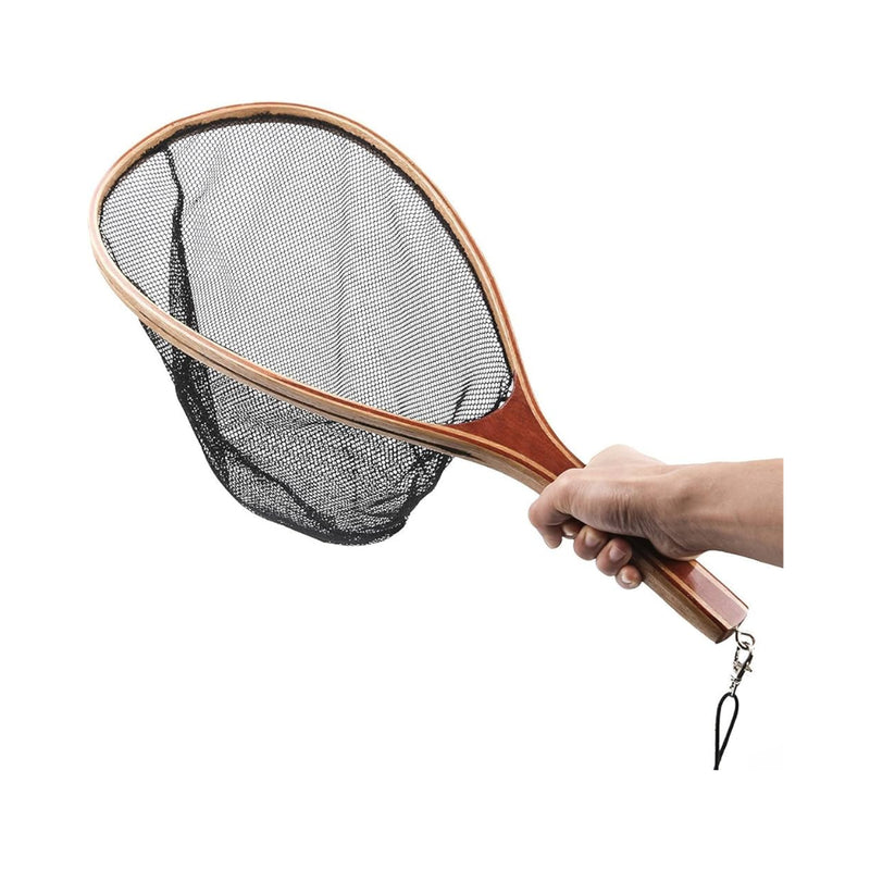 Small | Snowbee Small Wooden Landing Net Image Showing Top View Of Wooden Landing Net.