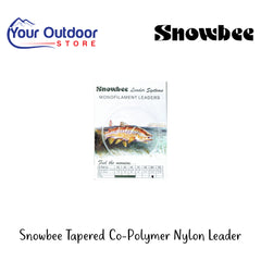 Snowbee Tapered Co-Polymer Nylon Leader | Hero Image Showing All Logos And Titles.