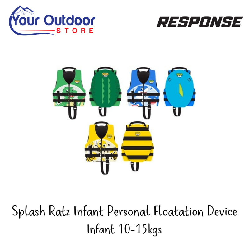 Splash Ratz Infant 10-15kgs | Hero Image Showing All Logos And Titles.