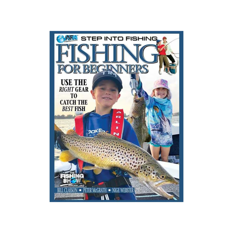 Step Into Fishing For Beginners Book | Image Show No Logos Or Titles.
