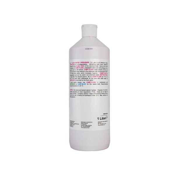 1L | Stimex Camp Flush Image Showing Back Of The Bottle.