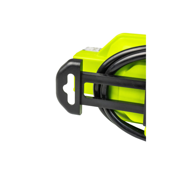 Green | Suspex 15-Amp To 10-Amp Caravan Power Adaptor Image Showing Close Up View Of The Wall Hanger.