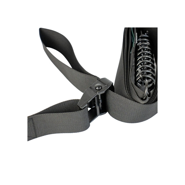 Black / 2 Pack | Suspex Awning Tie Down Strap Kit Image Showing Close Up View Of The Hardware On The Tie Down Strap.
