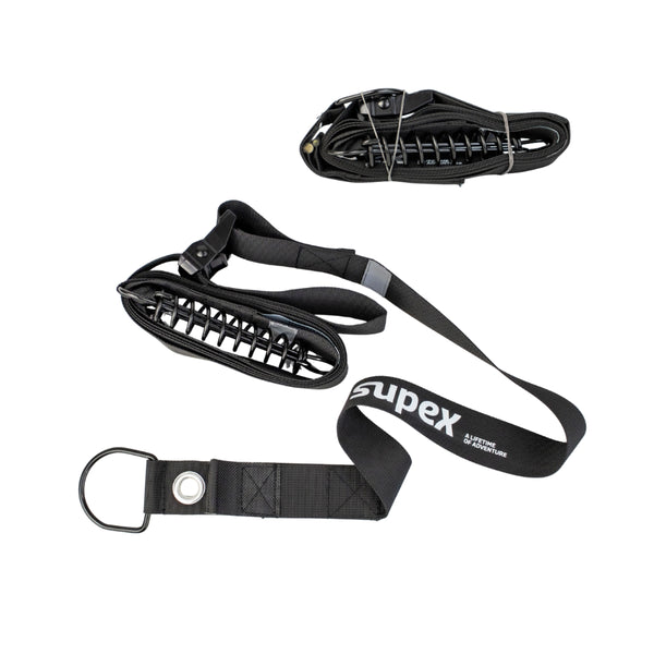 Black / 2 Pack | Supex Awning Tie Down Strap Kit Image Showing No Logos Or Titles.