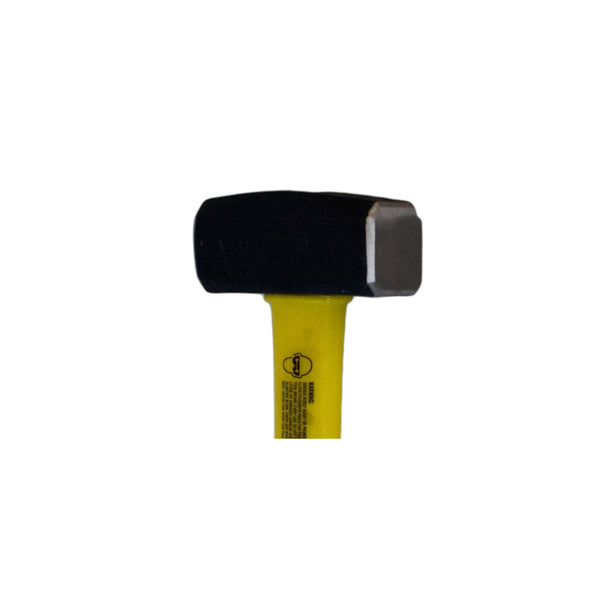 Small / Black And Yellow | Supex Camping Mallet Image Showing A Close Up Of The Stone Hammer Head.
