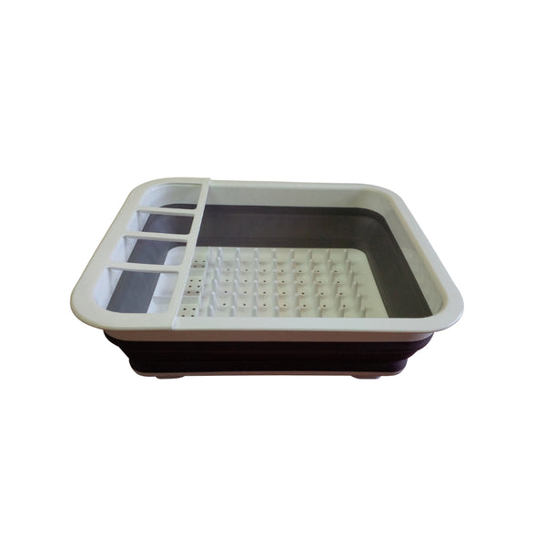 Grey/White | Supex Collapsible Dish Drainer Image Showing No Logos Or Titles.
