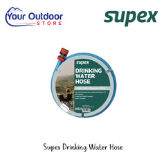 Supex Drinking Water Hose | Hero Image Showing All Logos And Titles.