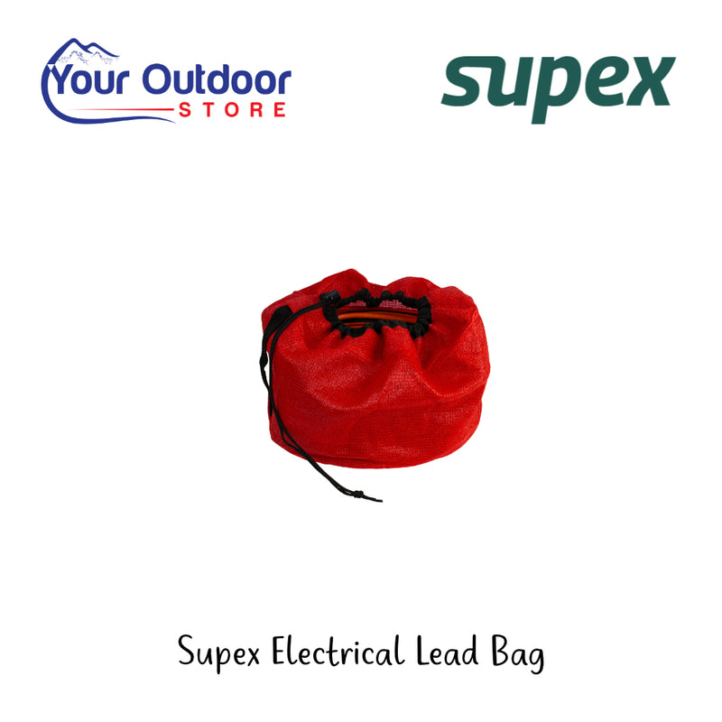 Supex Electrical Lead Bag | Hero Image Showing All Logos And Titles.
