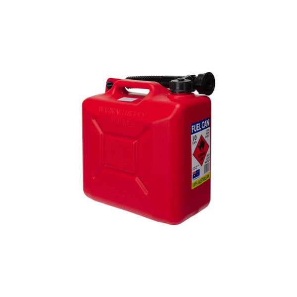 Red - 10L | Supex Fuel Can 10L Image Showing No  Logos Or Titles.