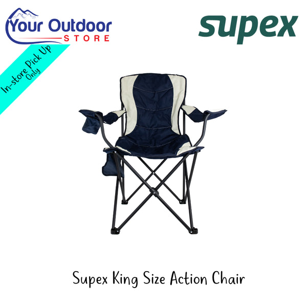 Supex King Size Action Chair |  Hero Image Showing All Logos And Titles.