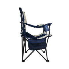 Blue And White | Supex King Size Action Chair Image Showing Side View.