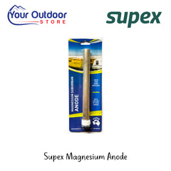 Supex Magnesium Anode | Hero Image Showing All Logos And Titles.