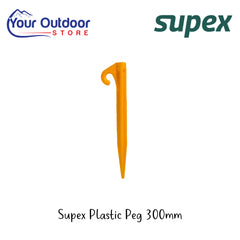 Supex Plastic Peg 300mm | Hero Image Showing All Logos And Titles.