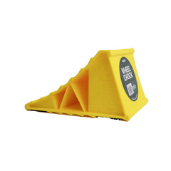 Yellow | Supex Single Wheel Chock Image Showing No Logos Or Titles.