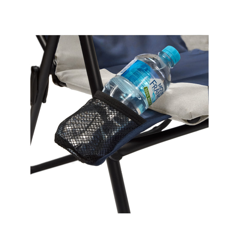 Supex The Weekender 5 Position Arm Chair | Image Showing Close Up View Of The Bottle Holder.