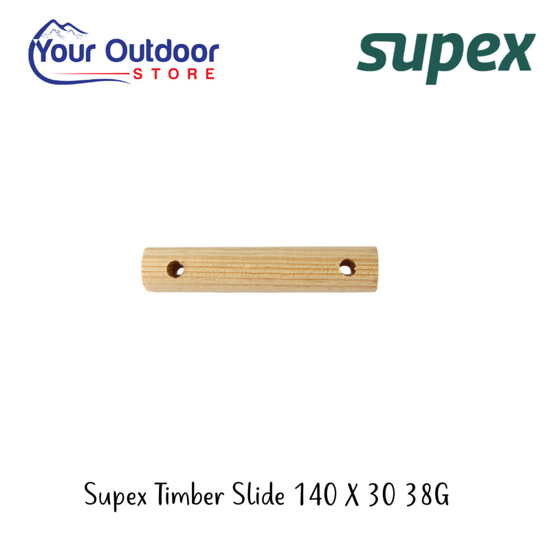 Supex Timber Slide 140 x 30 x 38G | Hero Image Showing All Logos And Titles.