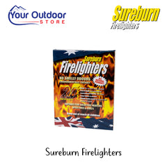 Sureburn Firelighters | Hero Image Showing All Logos And Titles.