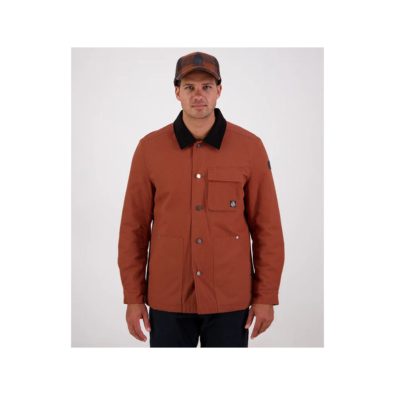 Rusty | Swanndri Barrytown V3 Canvas Jacket Image Showing No Logos Or Titles.