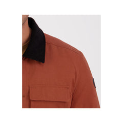 Rusty | Swanndri Barrytown V3 Canvas Jacket Image Showing Close Up Of The Collar.