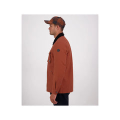 Rusty | Swanndri Barrytown V3 Canvas Jacket | Image Showing Side View.