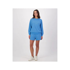 Maui Blue | Swanndri Club Swan Womens Short Image Showing Front View On a Model.