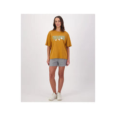 Mid Grey Marle | Swanndri Club Swan Womens Short Imagew Showing Front View On A  Model.