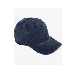 Vintage Navy | Swanndri Fundamentals Embroidered Cap Image Showing Angled Front View.