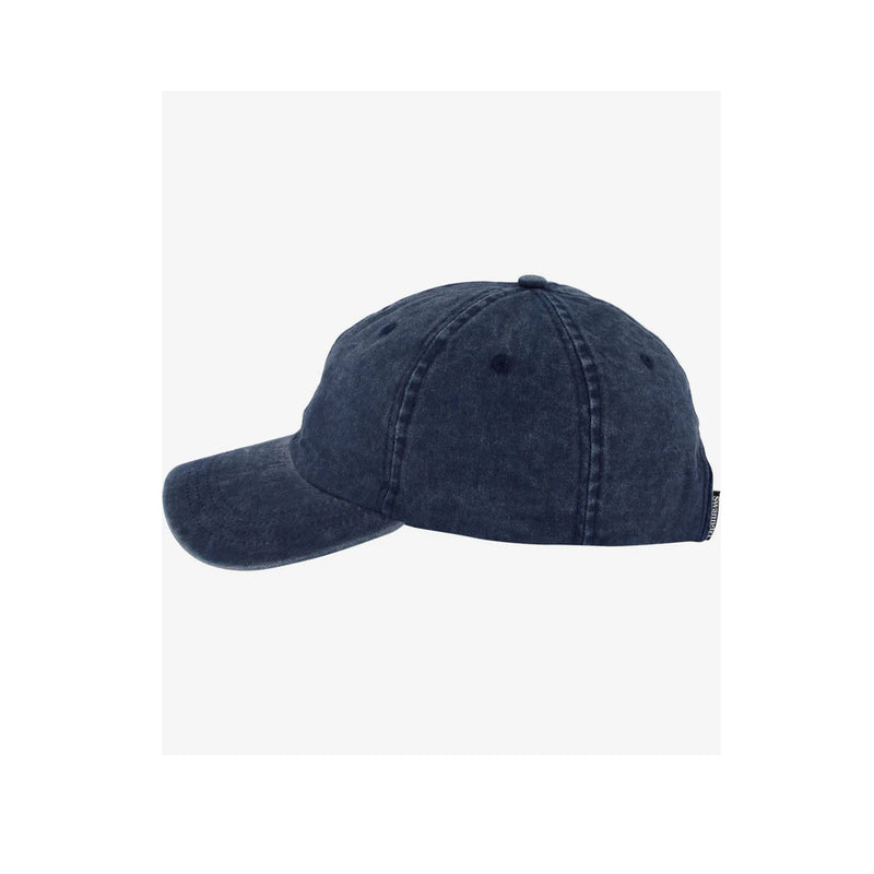 Vintage Navy | Swanndri Fundamentals Embroidered Cap Image Showing Side View.