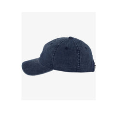 Vintage Navy | Swanndri Fundamentals Embroidered Cap Image Showing Side View.