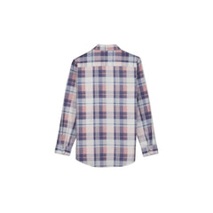 Blush |  Swanndri Kid's Egmont Flannelette Shirt Image Showing Back View.