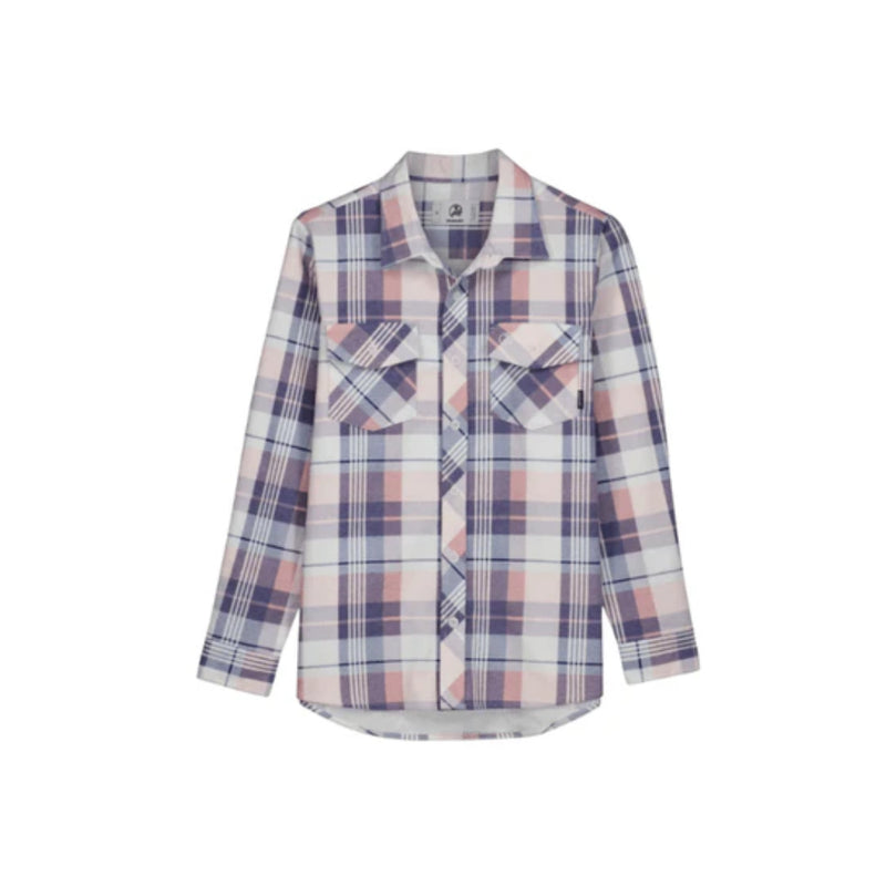 Blush |  Swanndri Kid's Egmont Flannelette Shirt Image Showing No Logos Or Titles.