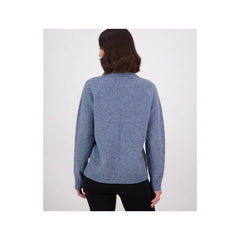 Oceanview | Swanndri Lyttelton  Women's Waffle Crew Image Showing Back View.