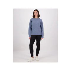 Oceanview | Swanndri Lyttelton  Women's Waffle Crew Image Showing Zoomed Out View.