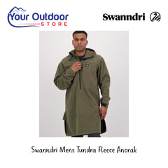 Swanndri Mens Tundra Fleece Anorak | Hero Image Displaying All Logos And Titles.