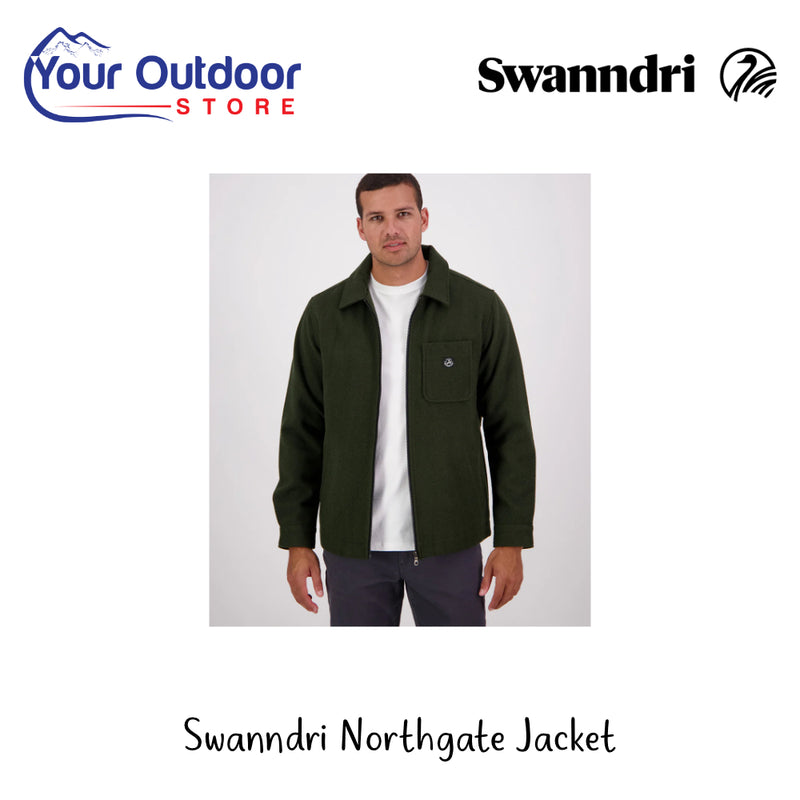 Swanndri Northgate Jacket | Hero Image Showing All Logos And Titles.
