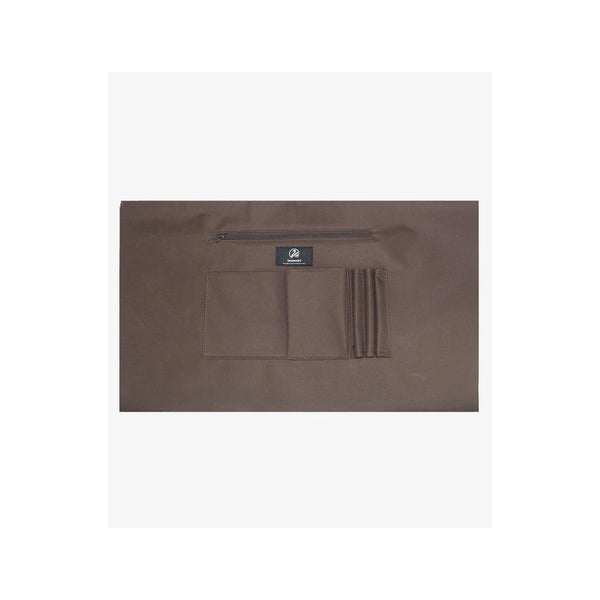 Taupe | Swanndri Queenstown Tote Image Showing View Of The Inside Panel With Zipper Pocket.