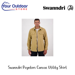 Swanndri Poynters Canvas Utility Shirt | Hero Image Showing All Logos And Titles.