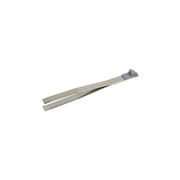 Large / Stainless | Swiss Army Knife Tweezers Image Showing Tweezers Laying Down.