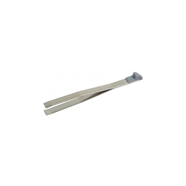 Small / Stainless | Swiss Army Knife Tweezers Image Showing The Tweezers Laying Down.